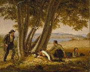 William Sidney Mount Caught Napping (Boys Caught Napping in a Field) Sweden oil painting artist